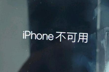 郭河镇苹果服务网点分享锁屏界面显示“iPhone 不可用”如何解决 